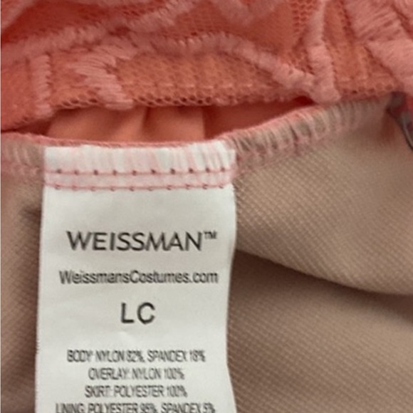 Weissman Peach Lace 9400 Heaven’s Door Lyrical Costume LC - Picture 3 of 8
